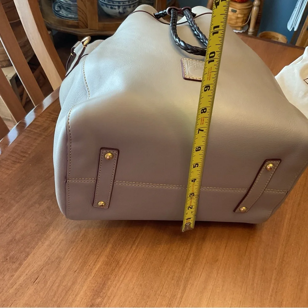 Dooney & Bourke Light Taupe Hattie Drawstring Large - Picture 16 of 16